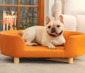 Luxuriöses Hundesofa | Hundesofa aus PU-Leder mit Holzbeinen