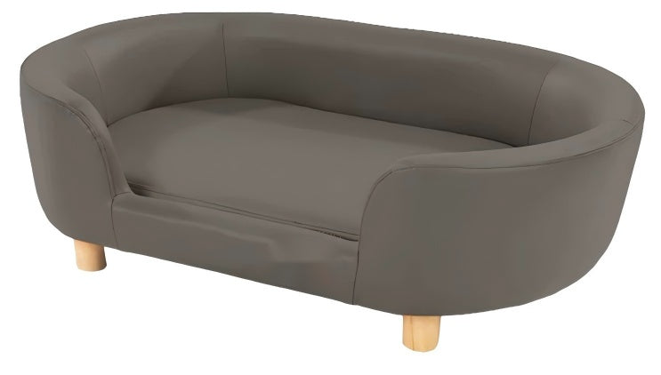 Luxuriöses Hundesofa | Hundesofa aus PU-Leder mit Holzbeinen
