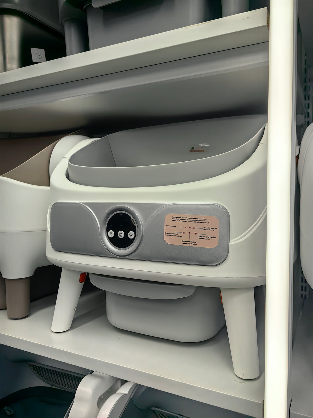 Selbstreinigende Katzentoilette | Offenes Design mit Radarsensor