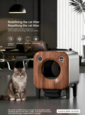 Intelligentes, selbstreinigendes Katzenklo | Automatische Geruchsentfernung mit Kamera