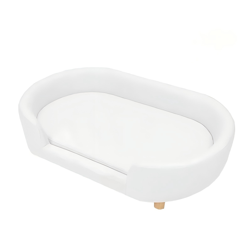 Luxuriöses Hundesofa | Hundesofa aus PU-Leder mit Holzbeinen
